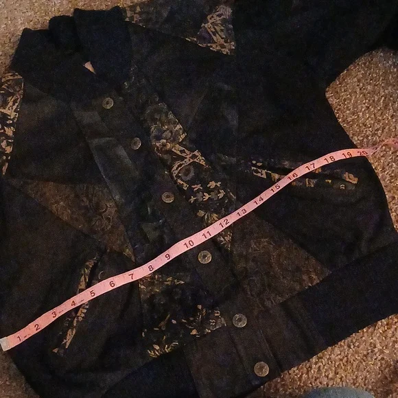 G 3 vintage floral leather bomber jacket size medium # 238 - Picture 15 of 17